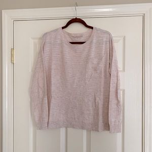 Loft sweater; S; lightweight; light pink; good condition